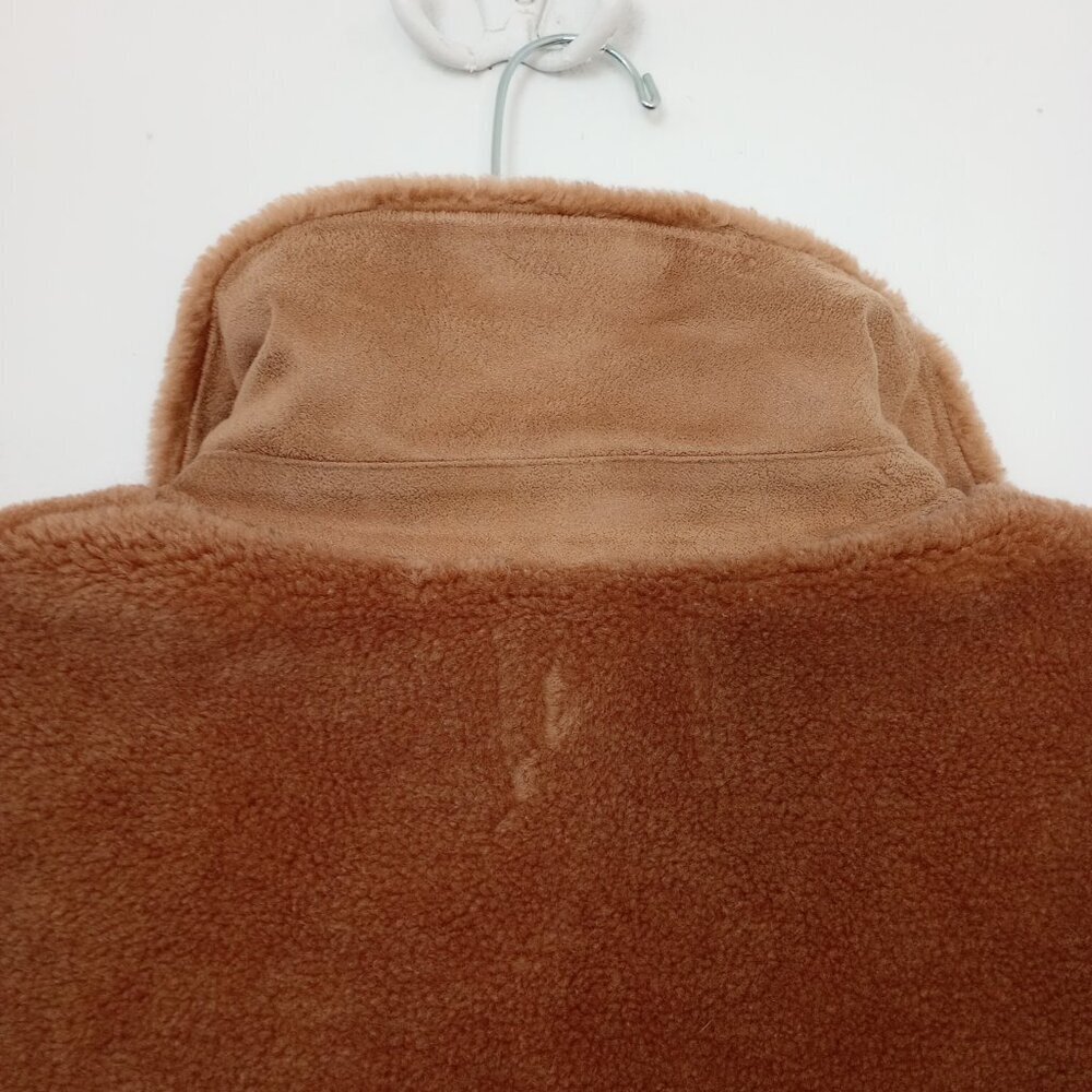 Eifini Tan Sherpa Fleece Cozy Teddy Jacket - Picture 8 of 12